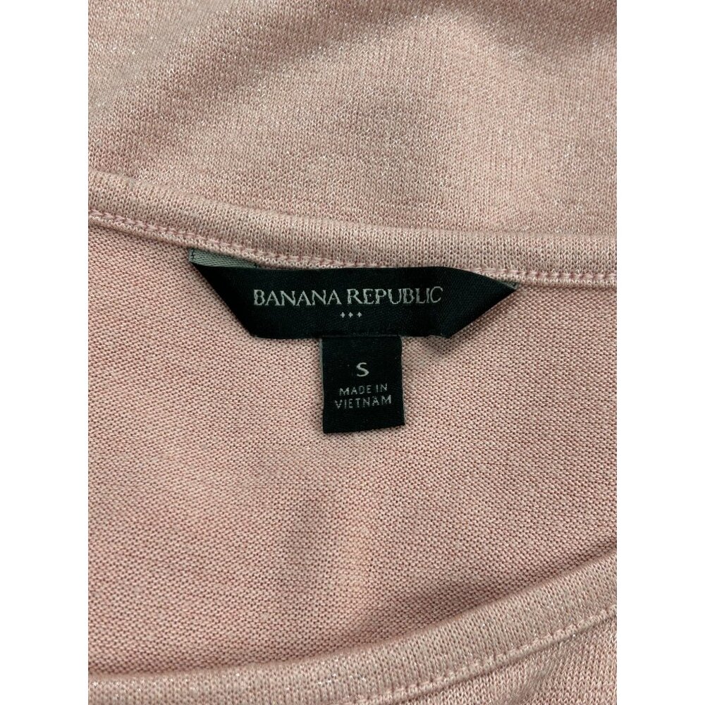 Banana Republic Womens Sleeveless Tank Top Blush Pink Polyester Blend Size S - Picture 4 of 8